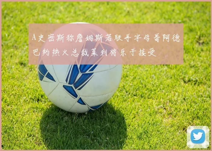 A史密斯称詹姆斯若联手字母哥阿德巴约热火总裁莱利将乐于接受
